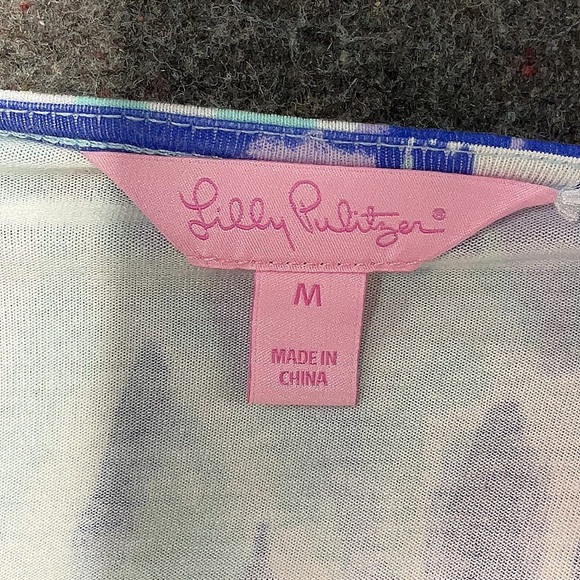 LILLY PULITZER like new blue jumpsuit MED - Picture 3 of 5